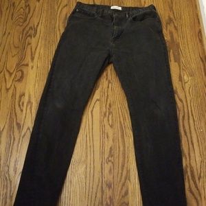 Athletic fit black gap jeans
